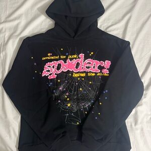Sp5der V2 Hoodie Black